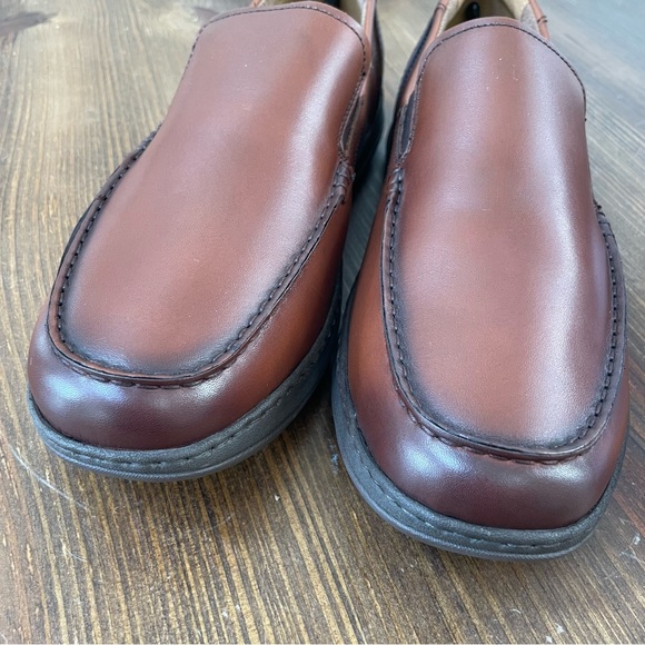 Florsheim Central Venetian Loafers Men Brown Cognac 11 W NEW - Picture 5 of 8